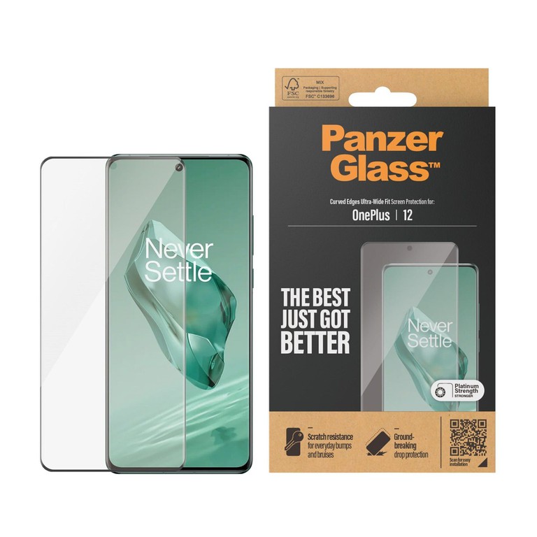 PanzerGlass - Screen Protector - OnePlus 12 - Ultra-Wide Fit / Electronics