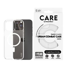 CARE by PanzerGlass - Case Transparent w. White MagSafe - iPhone 15 Pro Max / Electronics