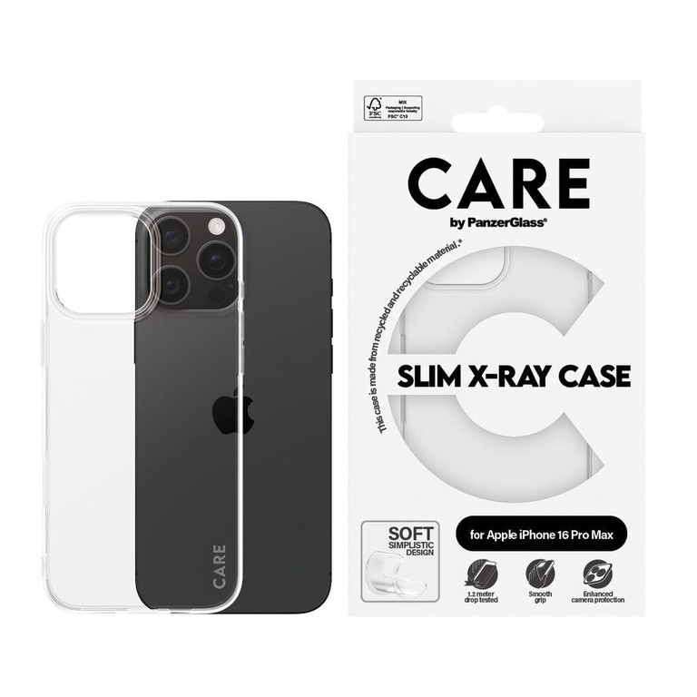 CARE by PanzerGlass - Case - Transparent - iPhone 16 Pro Max / Electronics