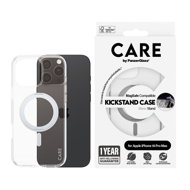 CARE by PanzerGlass - Case Transparent - MagSafe - iPhone 16 Pro Max / Electronics