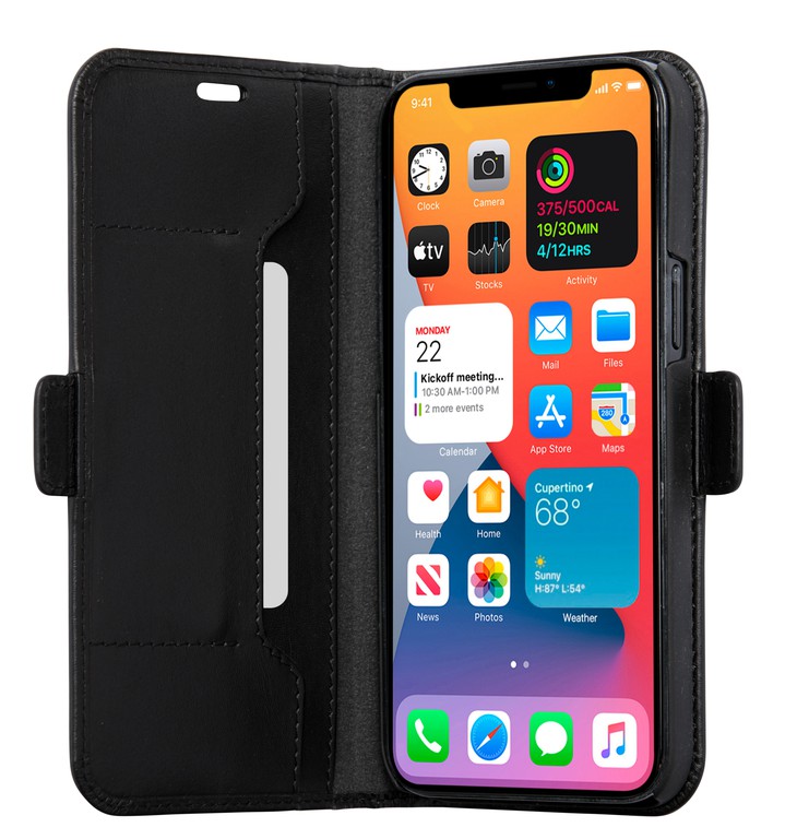 dbramante1928 - Copenhagen Slim Flip Case - Black - iPhone 12 Pro Max