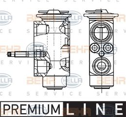 BEHR-HELLA ΒΑΛΒΙΔΑ ΕΚΤΟΝΩΣΗΣ A/C HELLA 8UW 351 239-271