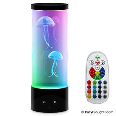 Party Fun Lights - Jellyfish Lamp with Remote Control - H: 30 cm (605403) / Toys