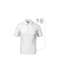 Men's Resist Heavy Polo Shirt White 00 brand label