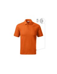 Men's Resist Heavy Polo Shirt Orange 11 brand label