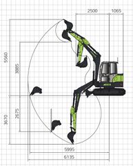 Εκσκαφέας Με Ερπύστριες Takeuchi 2026 ZE55GU 5.800kg Kubota Κινητήρα ***TruckCrane***-thumb-22
