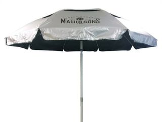 Ομπρέλα Maui & Sons μαύρη ασημι διαμέτρου 2.20m με προστασία UPF50+