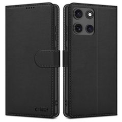 Tech-Protect Wallet Case for Motorola Moto G15 / G15 Power - Black