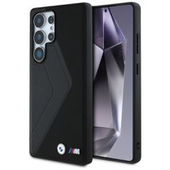 BMW Leather Oversized Stripes MagSafe case for Samsung Galaxy S25 Ultra - black