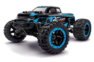 BLACKZON - Slyder MT Turbo 1/16 4WD 2S Brushless - Blue (540209) / Toys