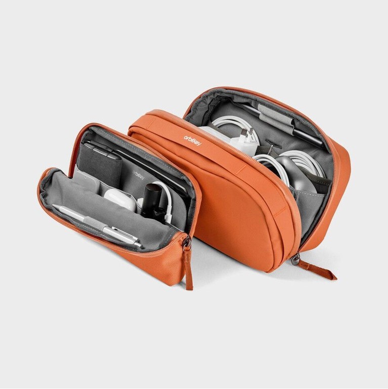 Orbitkey - 2-in-1 Tech Pouch - Terracotta / Gadgets