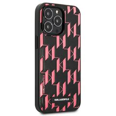 Karl Lagerfeld Monogram Plaque iPhone 13 Pro Max 6.7" Case - Pink-thumb-3