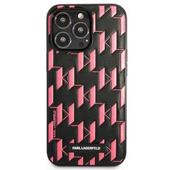 Karl Lagerfeld Monogram Plaque iPhone 13 Pro Max 6.7" Case - Pink-thumb-2