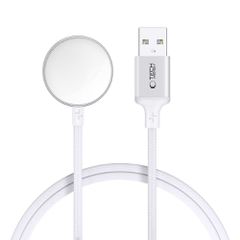 Tech-Protect UltraBoost USB-A Inductive Charger for Apple Watch 1m - White