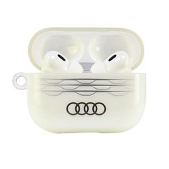 Audi IML Geometric Pattern Case for AirPods Pro 2 - White-thumb-1