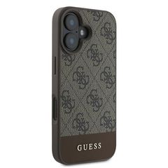 Guess 4G Bottom Stripe Case for iPhone 16 Plus 6.7" - Brown-thumb-3