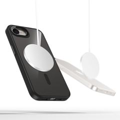 Tech-Protect MagMat MagSafe iPhone 16e Case - Black-Transparent-thumb-1