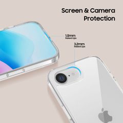 Tech-Protect FlexAir Hybrid Case for iPhone 16e - Clear-thumb-2
