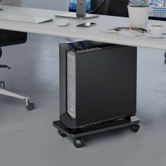 Orico CPB6 Computer Stand with Wheels - Black-thumb-2