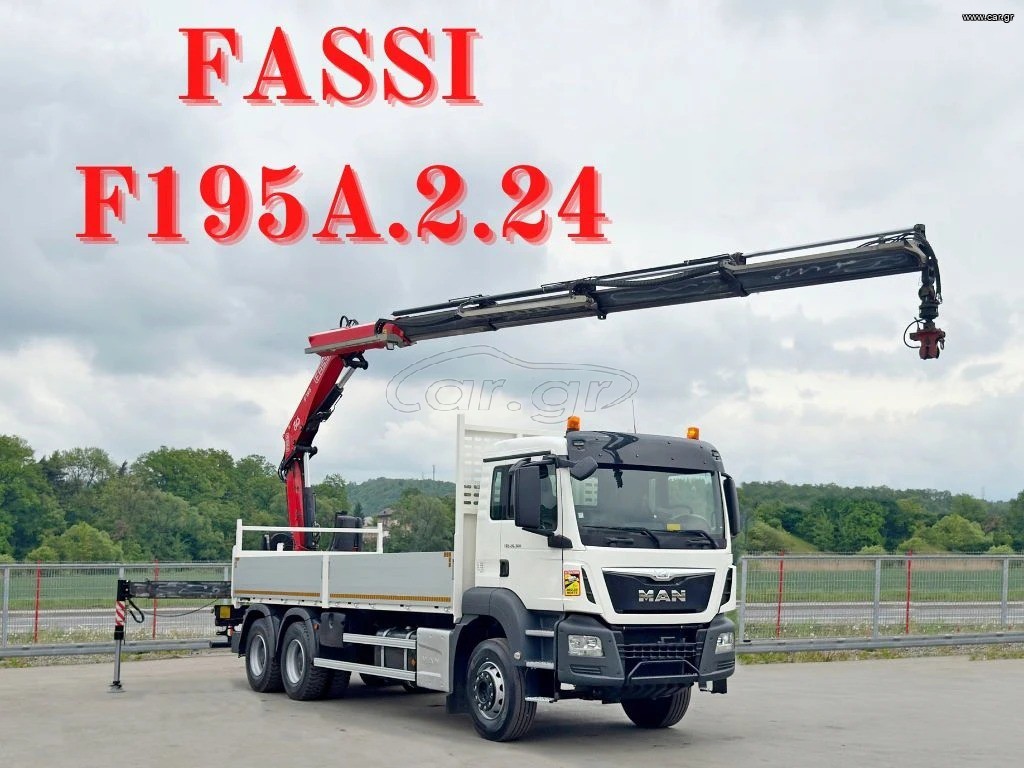 Γερανοί - Φορτηγά Με Γερανό MAN 2017 TGS 26.360* FASSI F195A.2.24 / ραδιόφωνο * 6x4 * TOP