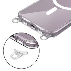 Tech-Protect FlexAir Chain MagSafe iPhone 16e Case - Black/Beige-thumb-2