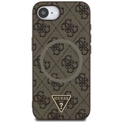 Guess 4G Ring Triangle Logo MagSafe iPhone 16e Case - Brown-thumb-2