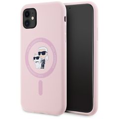 Karl Lagerfeld Silicone Karl MagSafe iPhone 11 Case - Pink