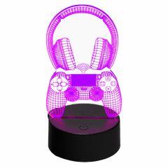 MECHARITE 3D LED Lampe - Controller & Headset-thumb-1