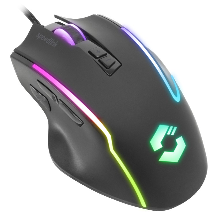 Speedlink - DECUS NX RGB Gaming Mouse, rubber-black / Computers