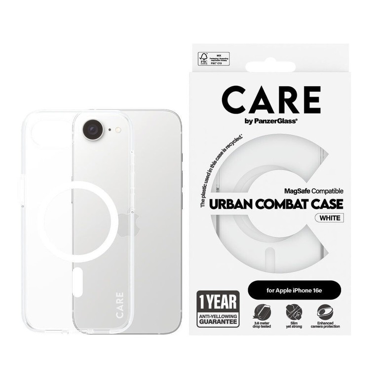 CARE by PanzerGlass- Case Transparent - MagSafe - iPhone 16e / Electronics