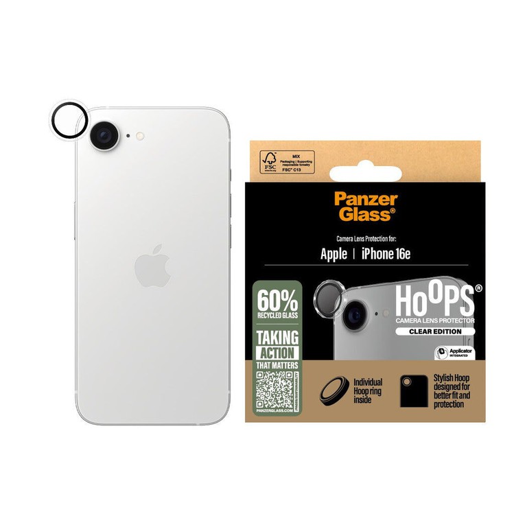 PanzerGlass - Hoops- Camera Lens Protector - iPhone 16e / Electronics