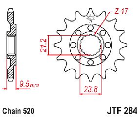 Γραναζι Εμπρος Ατσαλινο Crf250/450R Jtf284 | Jt Sprockets-13
