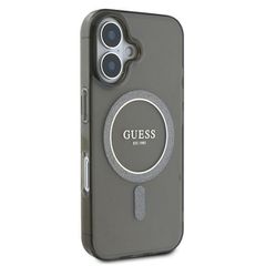 Guess IML Glitter Circle MagSafe case for iPhone 16 - black-thumb-3