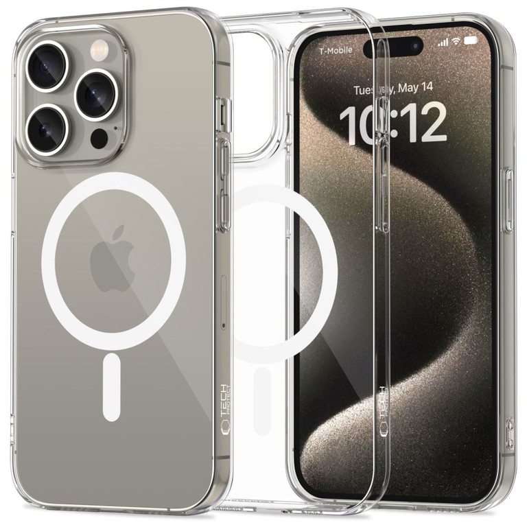 Tech-Protect FlexAir MagSafe Case for iPhone 15 Pro - Clear