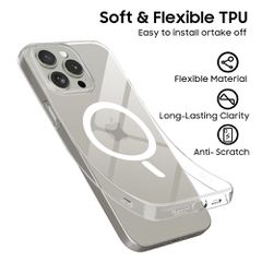 Tech-Protect FlexAir MagSafe Case for iPhone 15 Pro - Clear-thumb-4