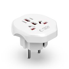 Tech-Protect Universal Travel Adapter to EU - white-thumb-2