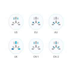 Tech-Protect Universal Travel Adapter to EU - white-thumb-4