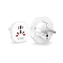 Tech-Protect Universal Travel Adapter to EU - white-thumb-1