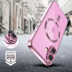 Tech-Protect MagFlex MagSafena iPhone 16 Case - Clear / Pink-thumb-2