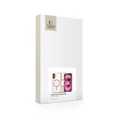 Tech-Protect MagFlex MagSafena iPhone 16 Case - Clear / Pink-thumb-3