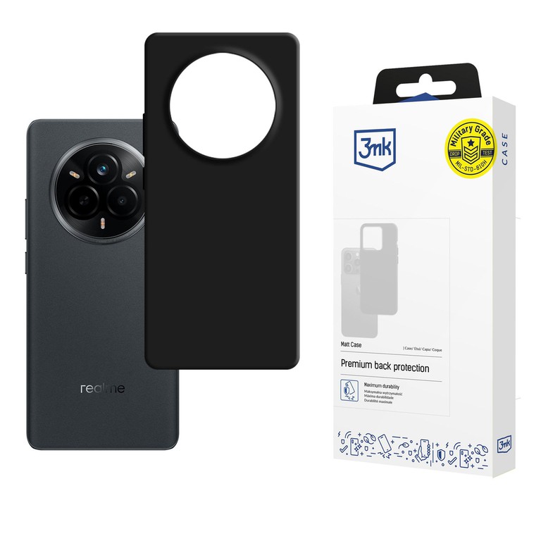 3mk Matt Case for Realme 14 Pro - Black