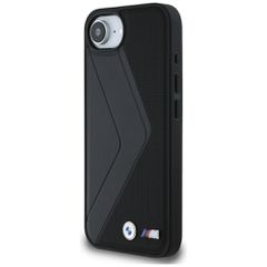 BMW Oversized Stripes MagSafe case for iPhone 16e - black-thumb-1