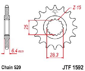Γραναζι Εμπρος Ατσαλινο Yamaha Atv Raptor Yfz450, Yfz700 Jtf1592 | Jt Sprockets-14