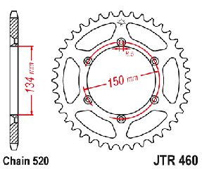Γραναζι Πισω Σιδερενιο Kawasaki Jtr460 | Jt Sprockets-39