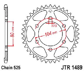 Γραναζι Πισω Σιδερενιο Kawasaki Zx10R, Zx6R, Z1000, Zx1000, Z900, Klz Versys 1000 Jtr1489 | Jt Sprockets-43