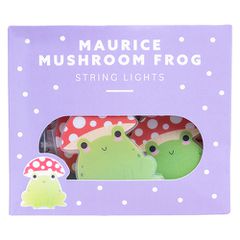 Maurice Mushroom Frog String Light - Green, Red, White / Gadgets