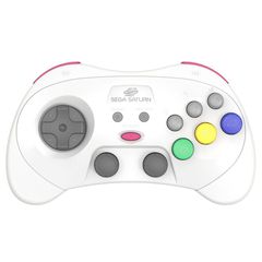 Retro-Bit - SEGA Saturn PRO Controller - White / Video Games and Consoles