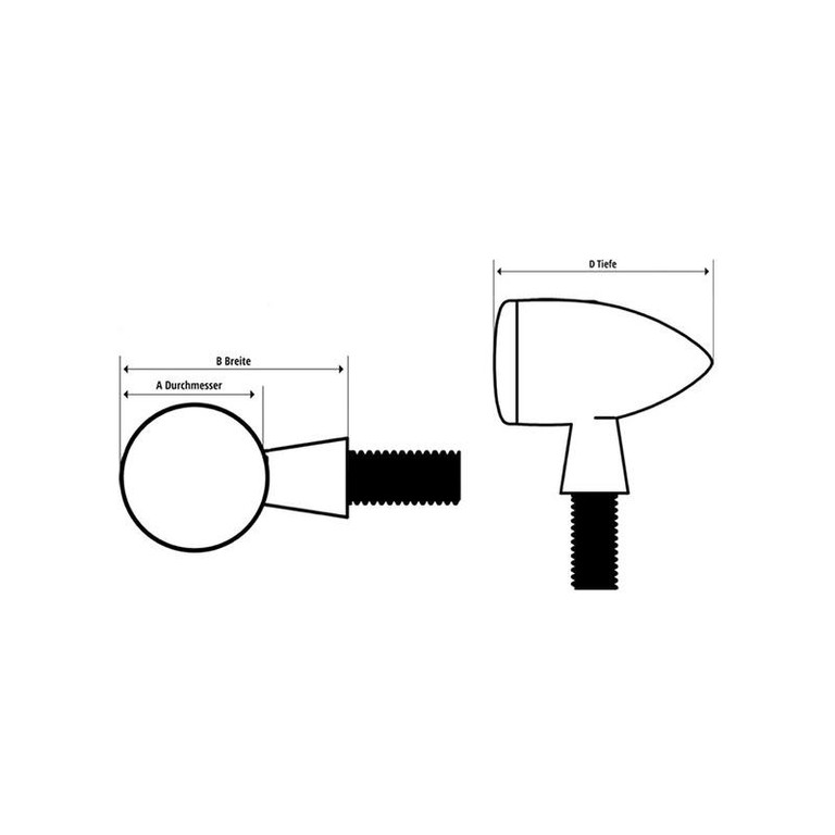Motogadget Indicator Mo.blaze Disc, Left, Polished