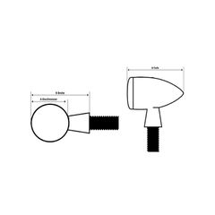 Motogadget Indicator Mo.blaze Disc, Left, Polished
