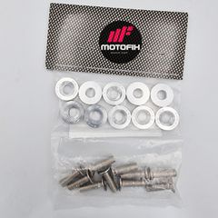 Σετ Βιδες Με Παξιμαδια Jdm Διακοσμητικα M6 Ασημι (10Τεμ) | Motofix